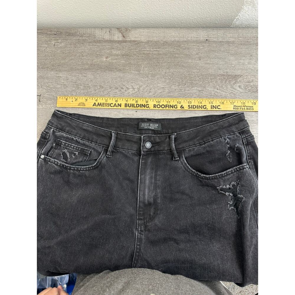 Judy Blue HIGH WAISTED RIGID MAGIC DESTROYED KNEE 90’S STRAIGHT LEG 18W - Picture 6 of 10